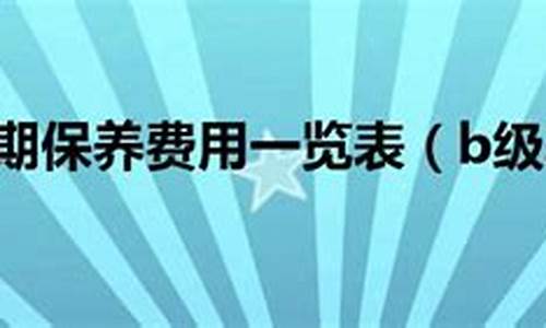 b级二手车后期保养,二手汽车保养项目有哪些